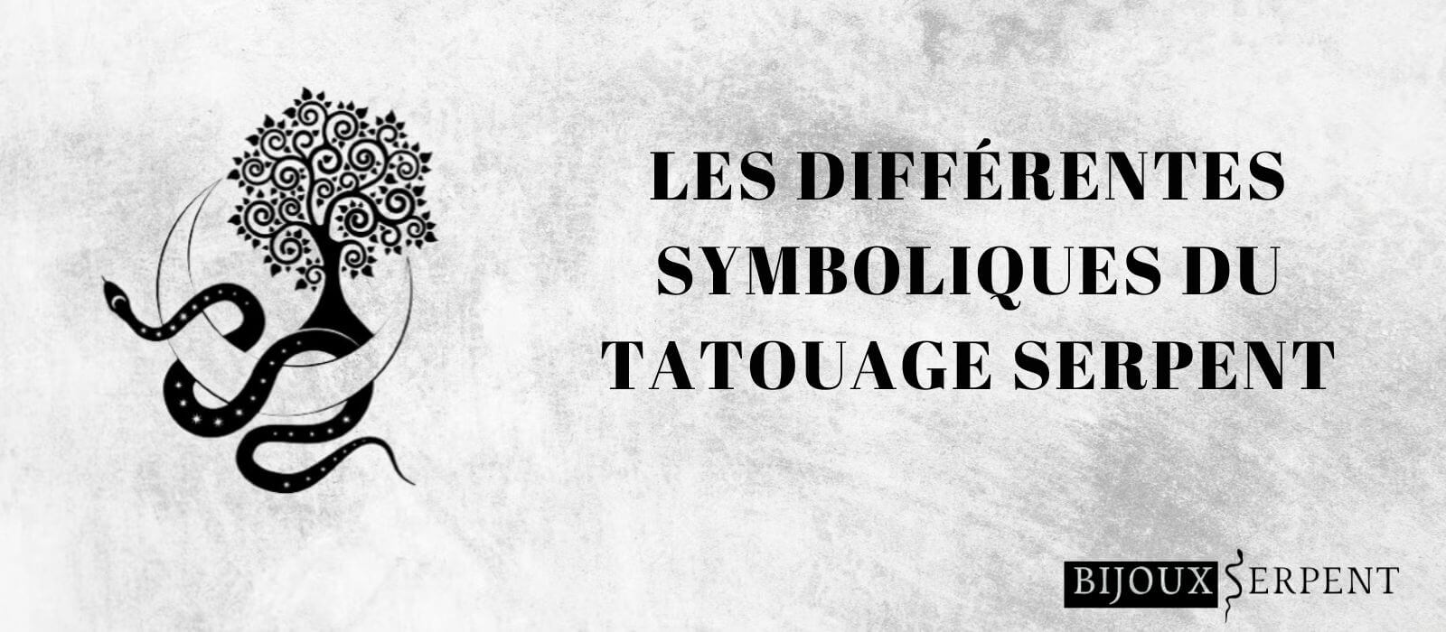 les différentes symboliques du tatouage serpent