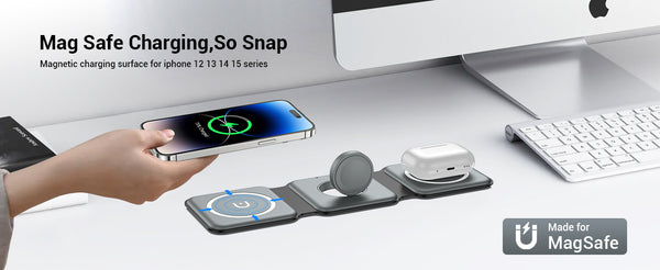 Foldable Magsafe Wireless Charging Station Fast Charger | Diversi