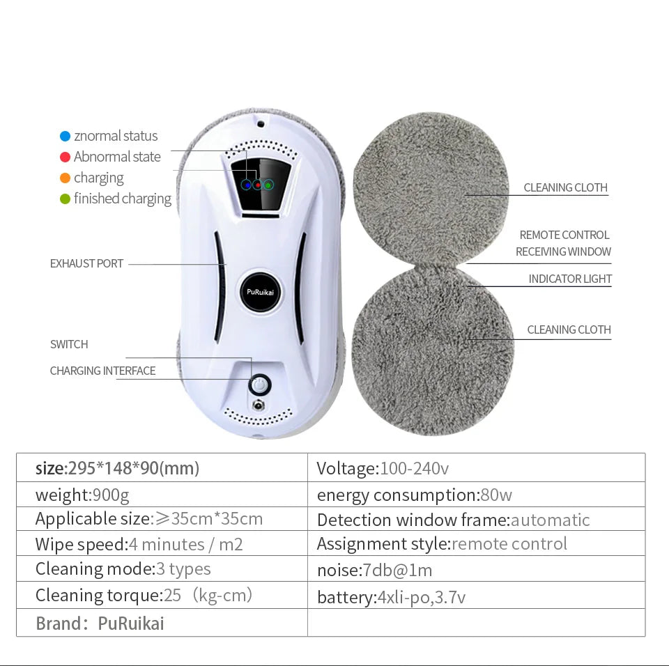 Window cleaning robot vacuum cleaner - SmartFusion