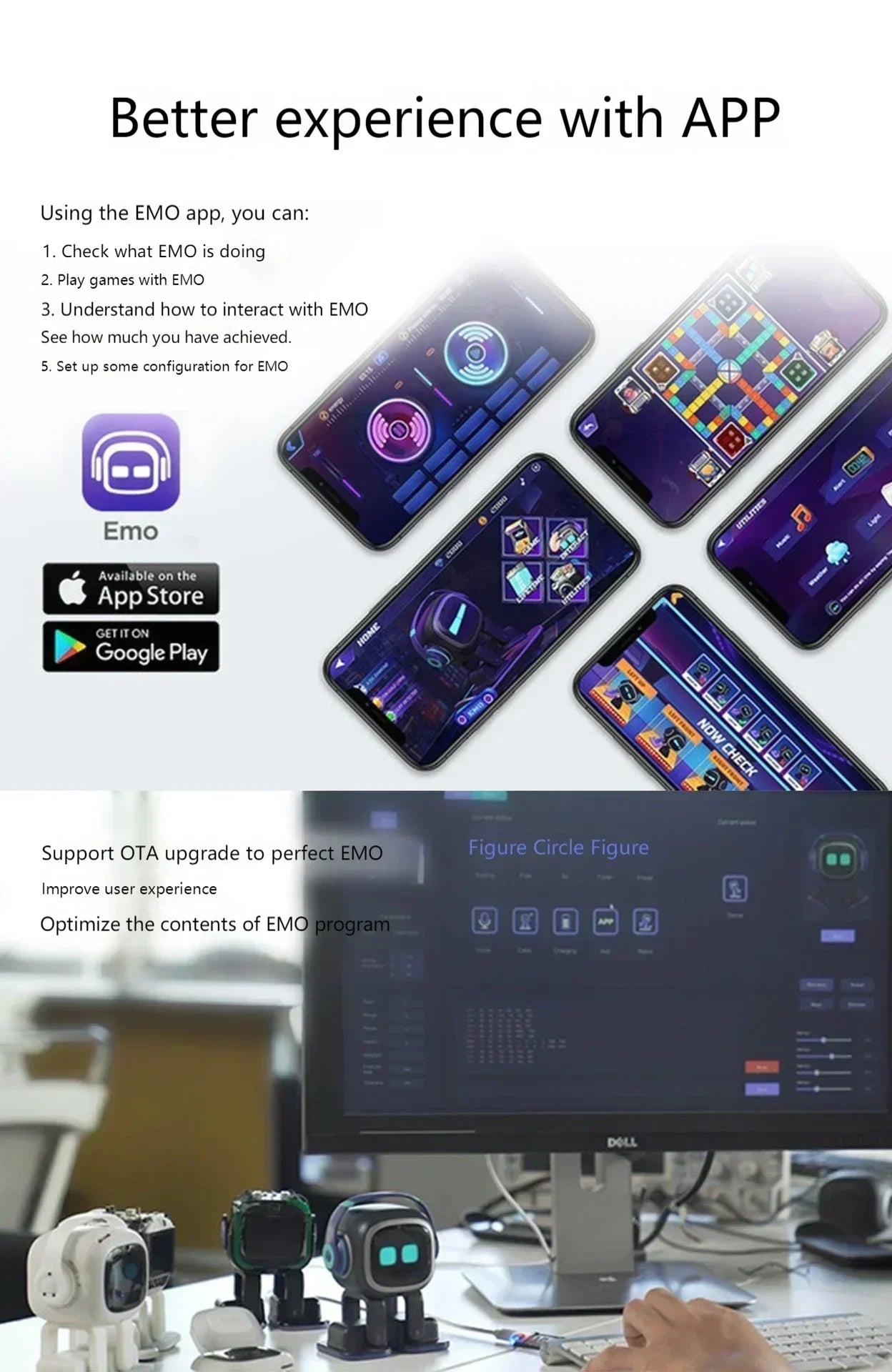 EMO AI Pet Robot – Interactive Emotional AI Desktop Companion - SmartPursue™