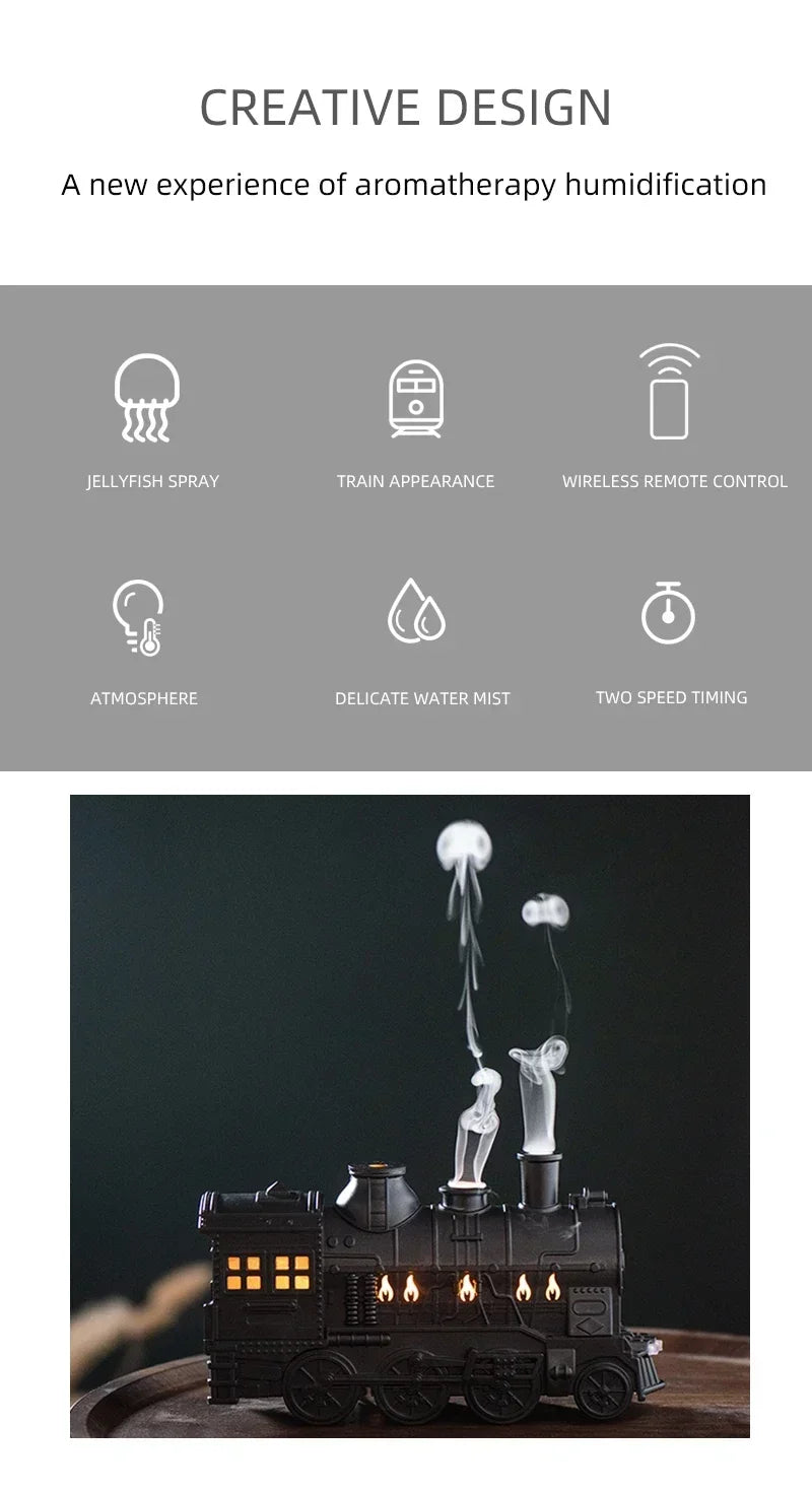 Train Shape Aromatherapy Essential Oil Diffuser - SmartFusion