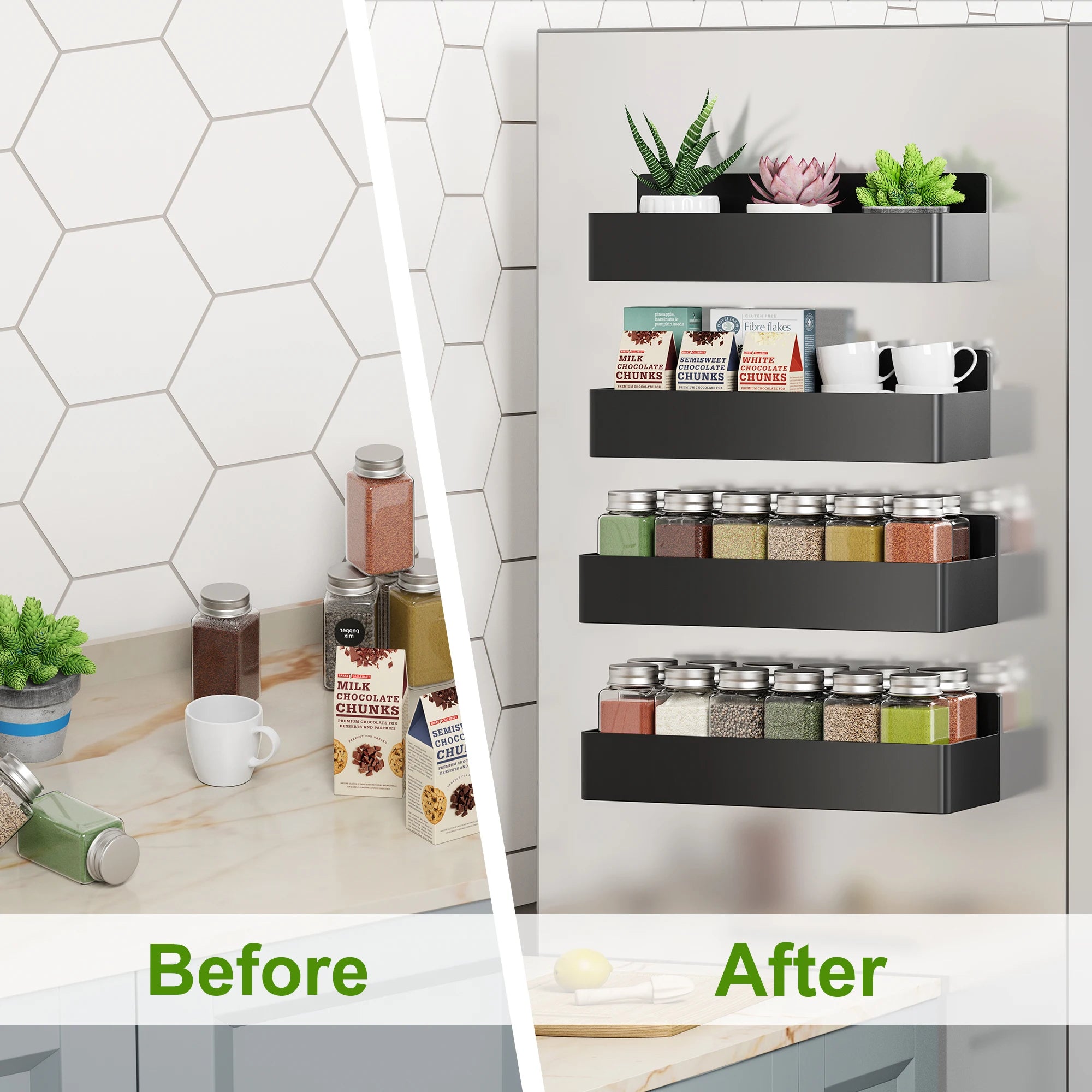 Magnetic Spice Rack Set for Refrigerator - SmartPursue™