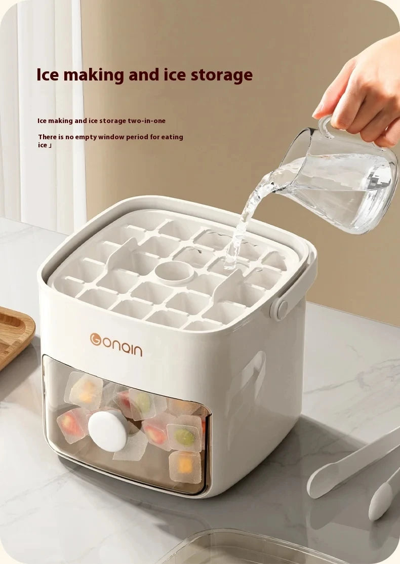 48-Grid Portable Ice Maker – Countertop Ice Tray
