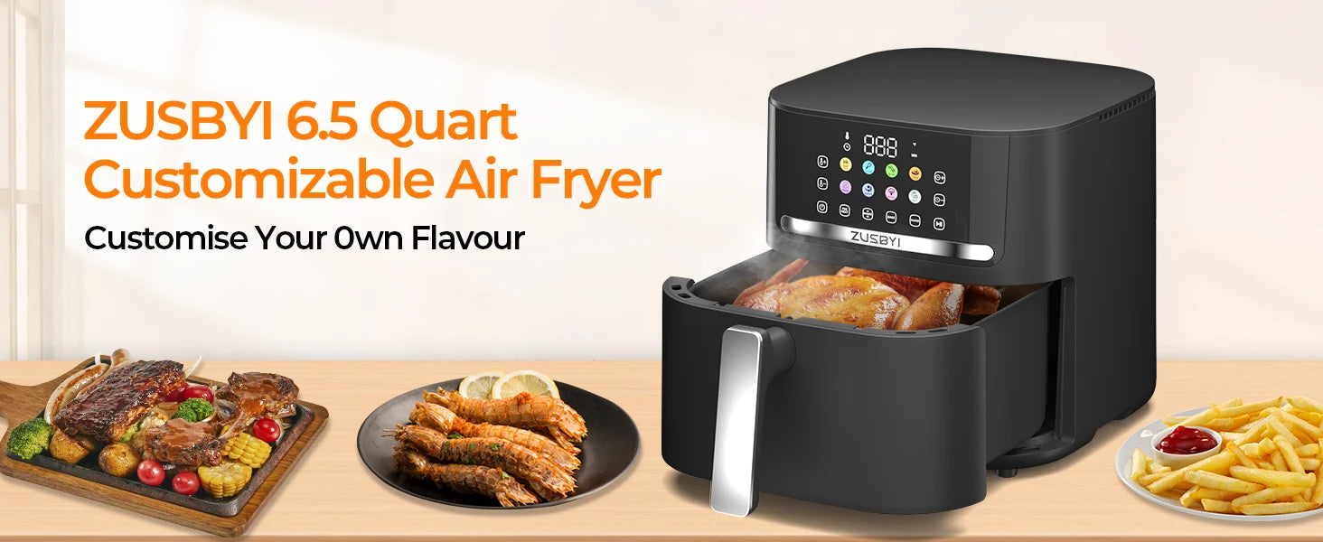 12L Air Fryer with Smart Screen - Large Capacity Air Fryer Oven