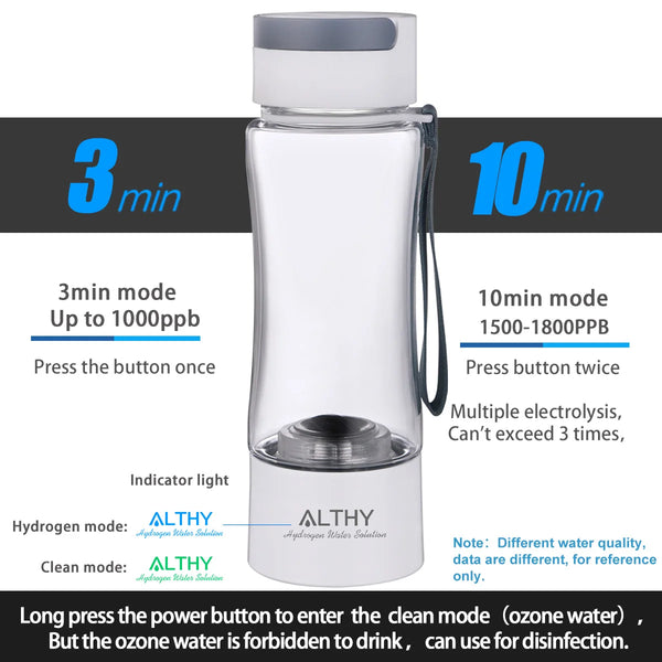 ALTHY Hydrogen Water Generator Bottle