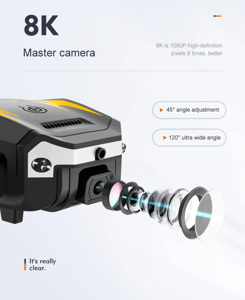 Drone Camera 8K with Omni directional Obstacle Avoidance - SmartFusion