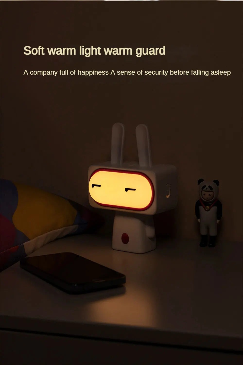 Rabbit LED Night Light USB Rechargeable Cute Light Gift - SmartFusion
