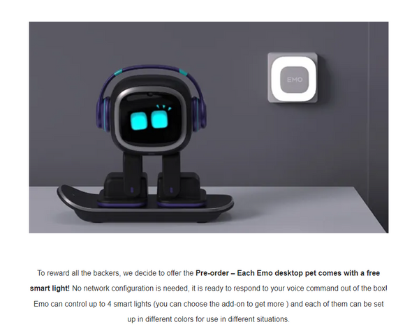 Emo Robot Electric Toy: Intelligent Voice Chat Anki Vector AI Robot