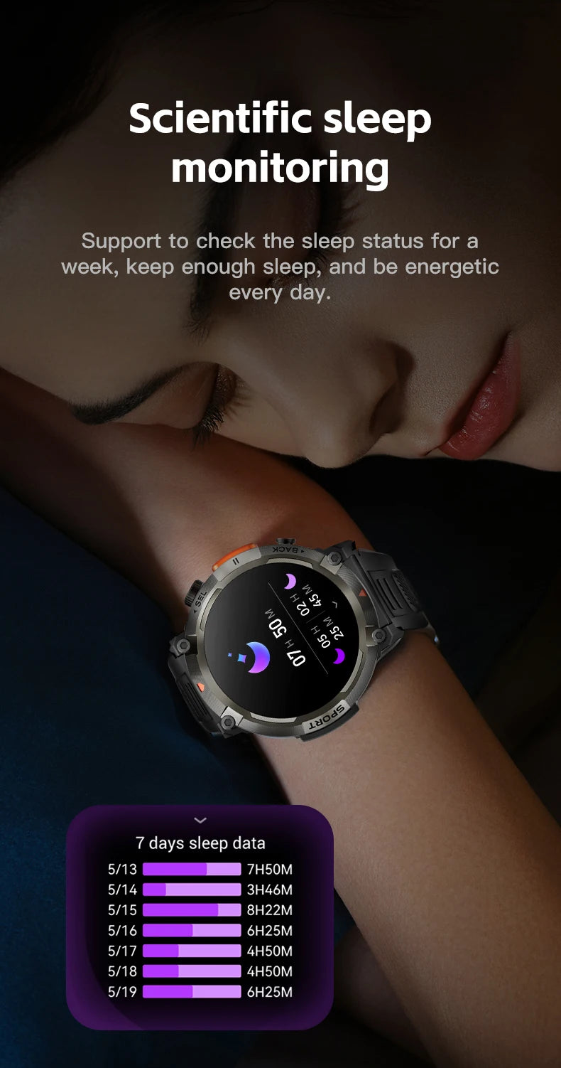 Sports smartwatch Fitness tracker for Men - SmartFusion