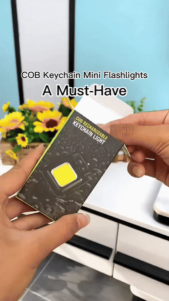 Flashlight Keychain LED Mini Keychain Light USB Rechargeable Flashlight