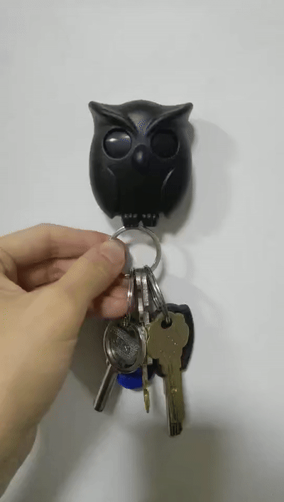 Creative Owl Night Wall Magnetic Keychain Holder