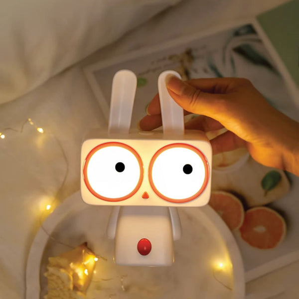 Rabbit LED Night Light USB Rechargeable Infinitely Dimmable Timed Companion Childs Night Light Sleep Cute Light Gift