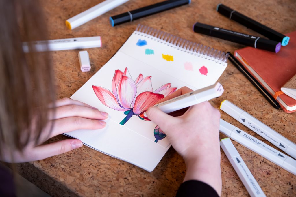 Colour and blend a beautiful water lily with alcohol markers -Crafter's ...