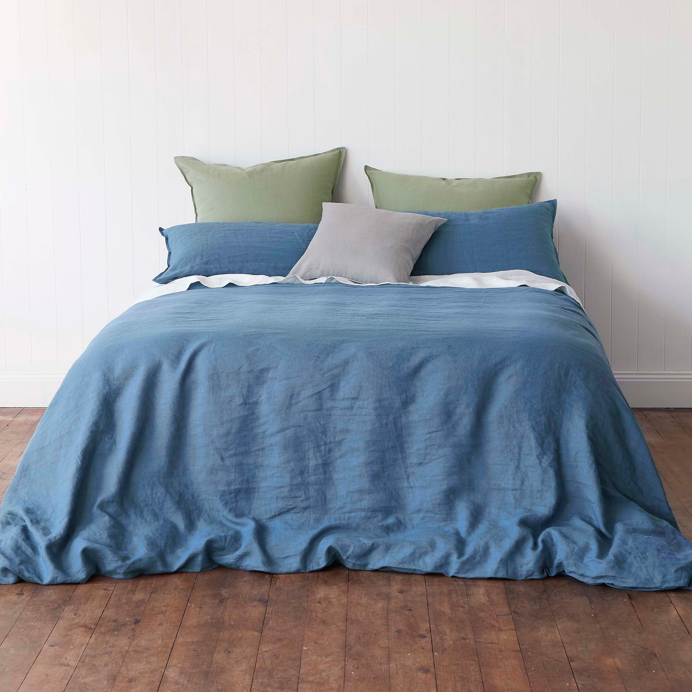 denim look quilt cover