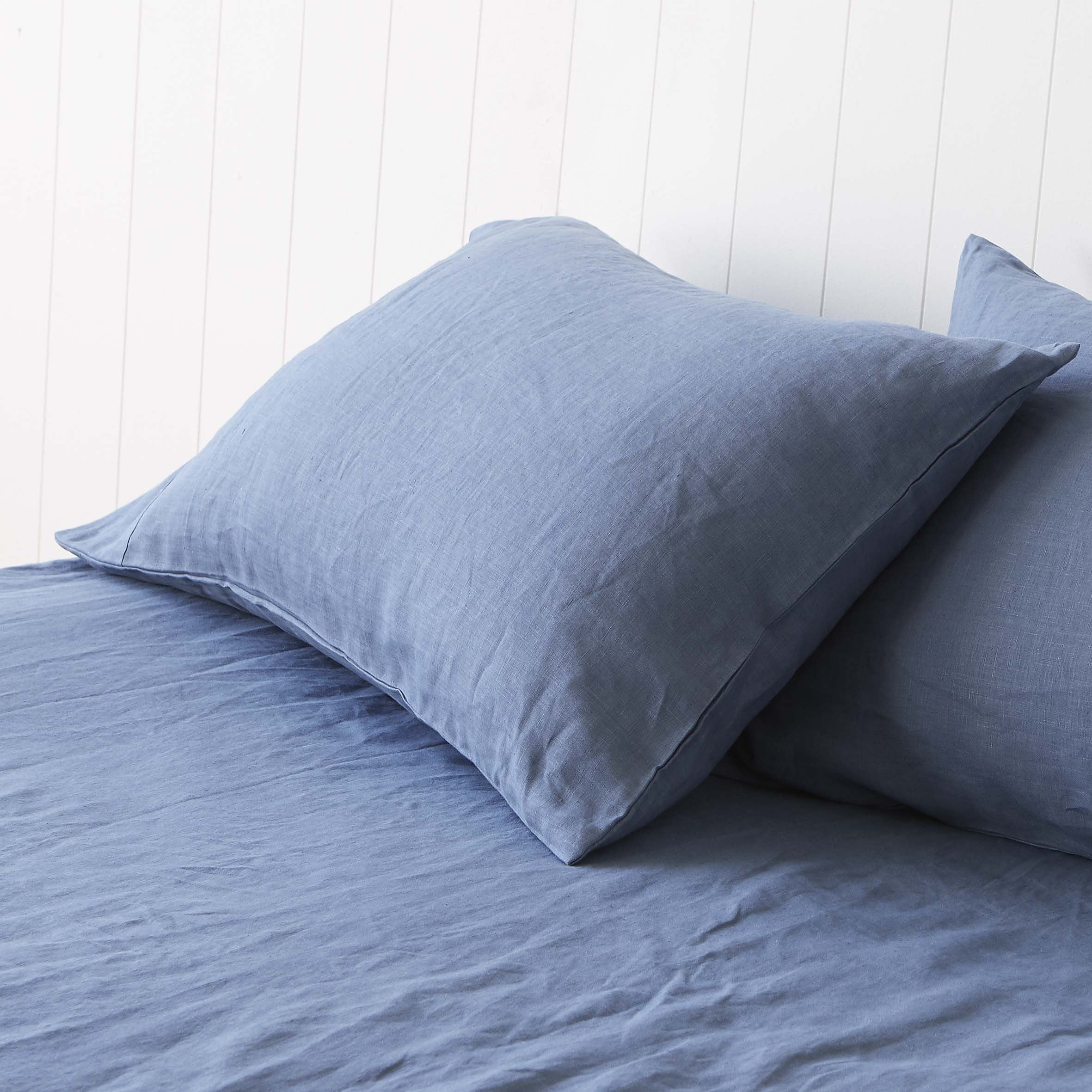 Vintage Denim Blue Pillowcases Montauk