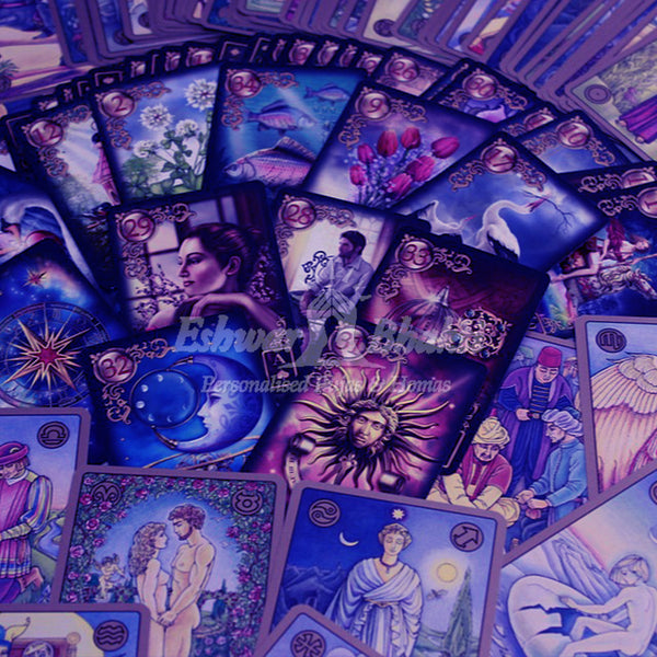 tarot reading with playing cards layout