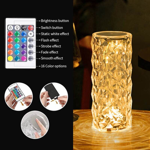 led rechargeable table lamp