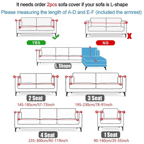elastic sofa cover 3 seater