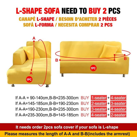 elastic sofa cover l shape