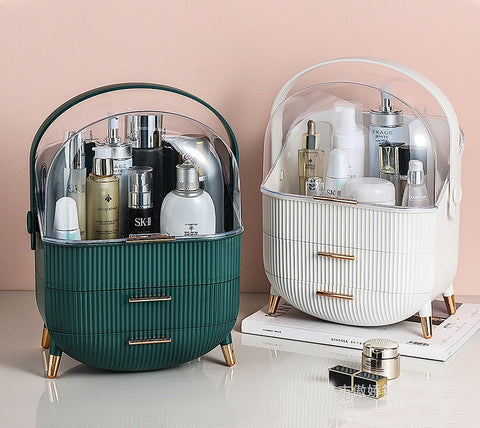 Keep Your Cosmetics Organized with the Big Capacity Cosmetic Storage Box from Huxo Home