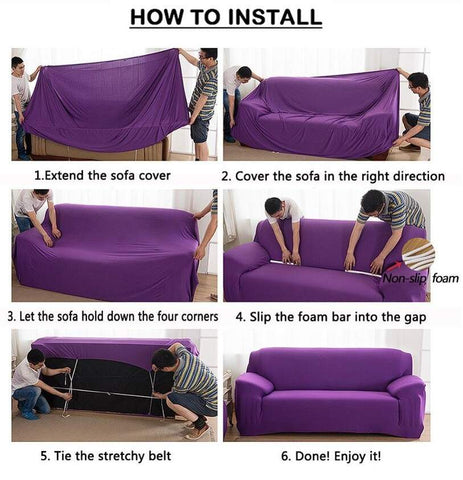 sofa cover install