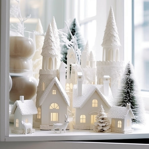 white Christmas ideas for decorating