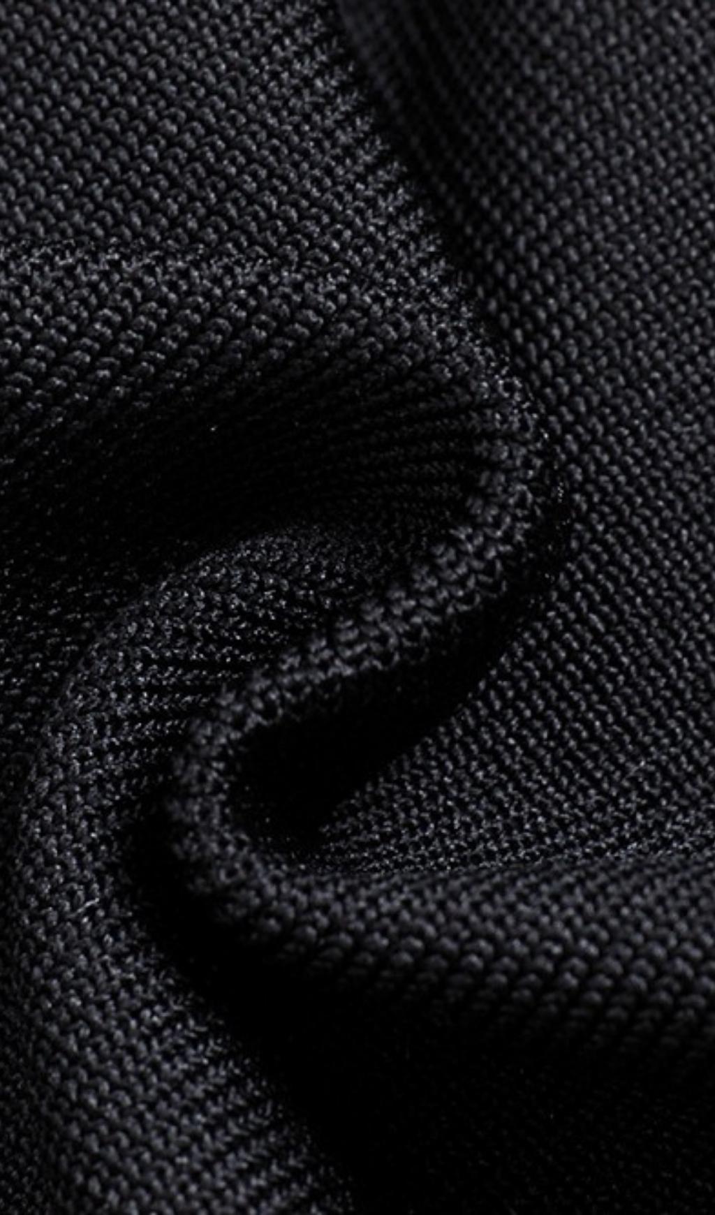 BLACK STRAPLESS MIDI WOOL BANDAGE DRESS - Image 7