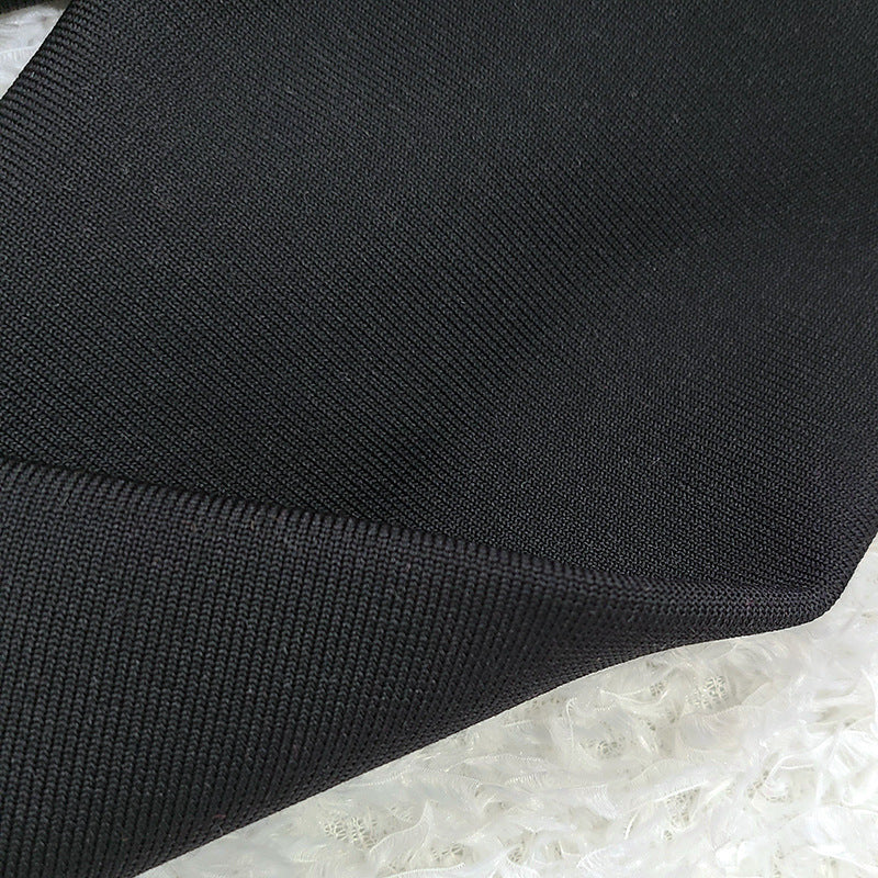 ONE SHOULDER MAXI BANDAGE DRESS - Image 8