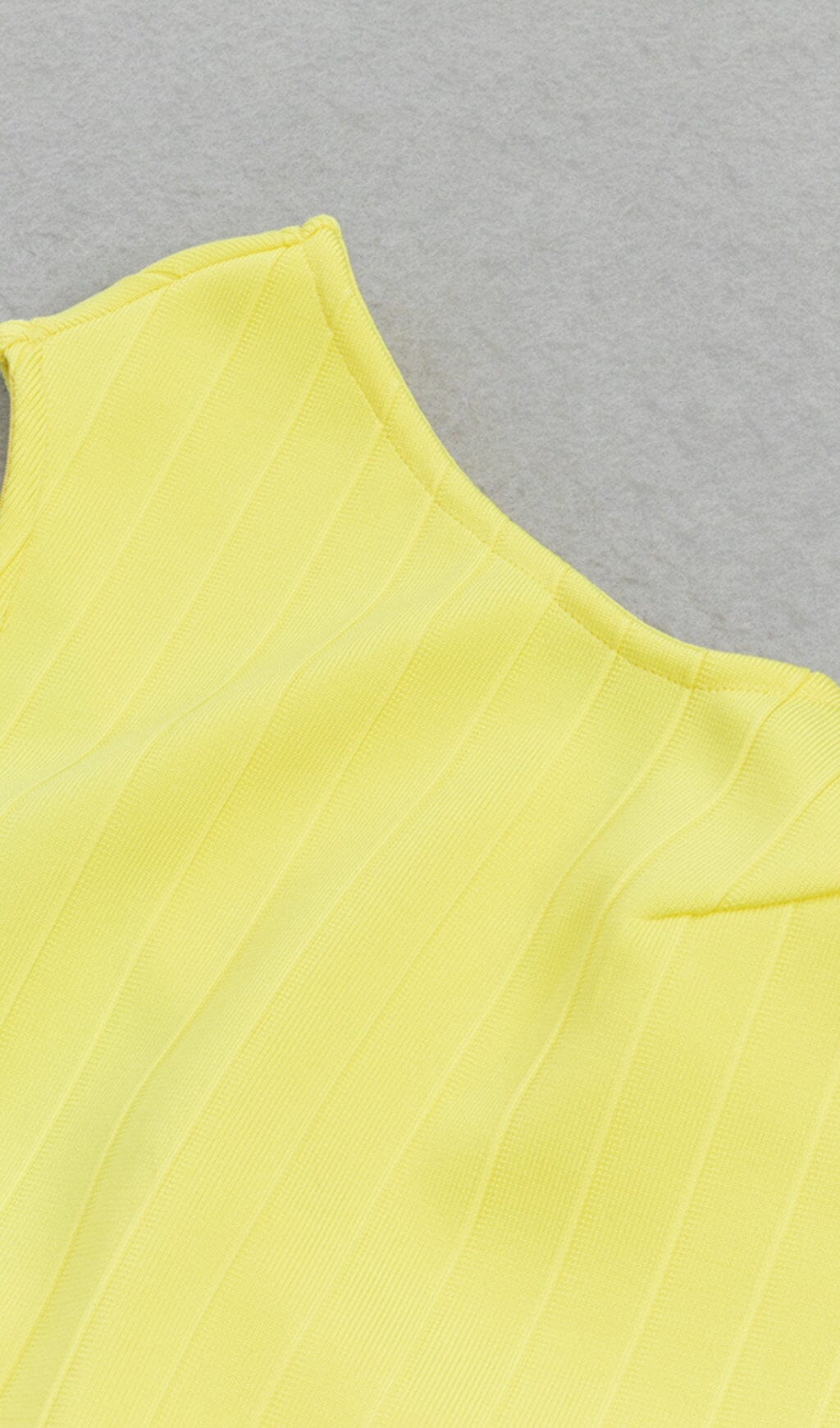 RUFFED ONE-SHOULDER MAXI DRESS IN YELLOW - Image 8
