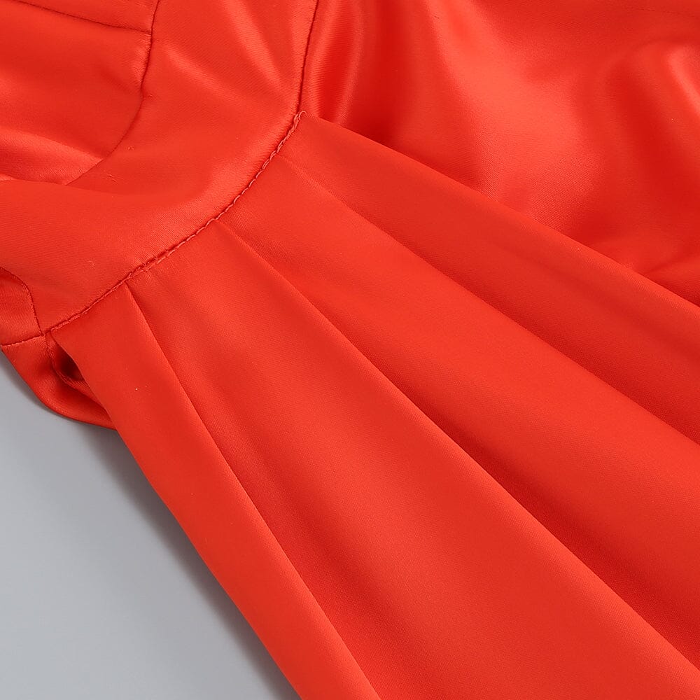 SLEEVELESS THIGH SLIT MAXI DRESS IN RED - Image 12