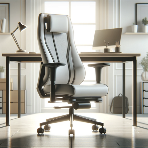 ergonomic workplace with ergonomic chair