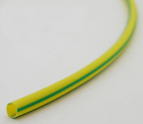 Guaina termorestringente diametro 2mm giallo-verde 1m