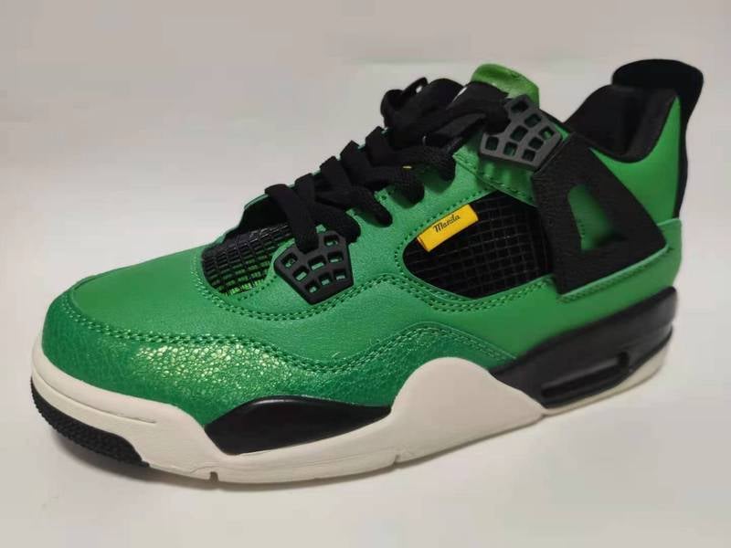 Nike Air Jordan 4 Manila Green Black Low Basketball Shoes Sneake