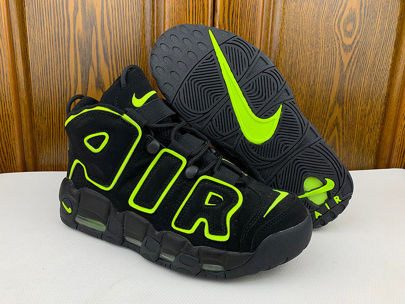 Nike Air More Uptempo Black Green Basketball Shoes Sneaker Morechoice TUAG