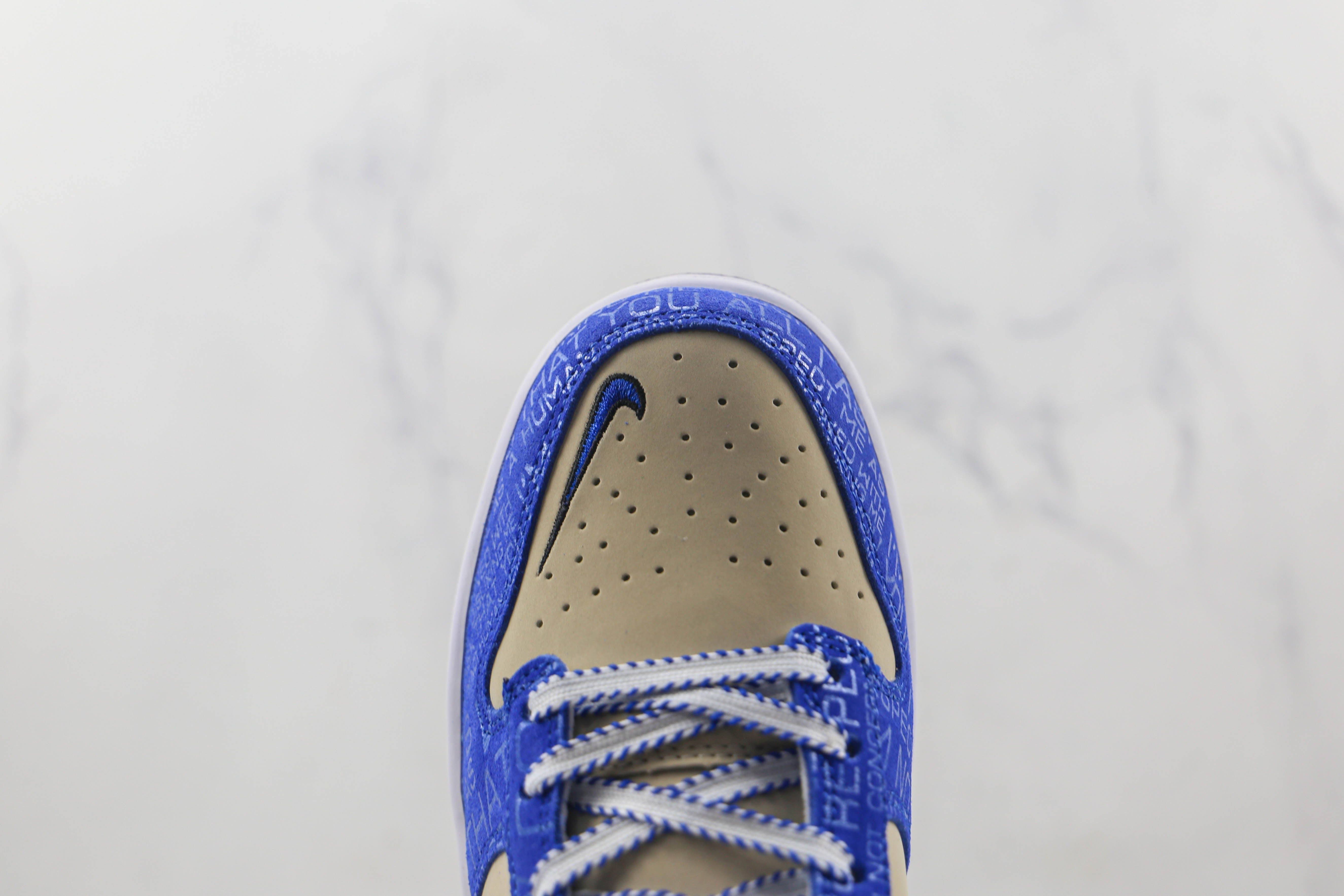 Nike SB Dunk Low Jackie Robinson DV2203-400 Blue Sneaker Skatebo
