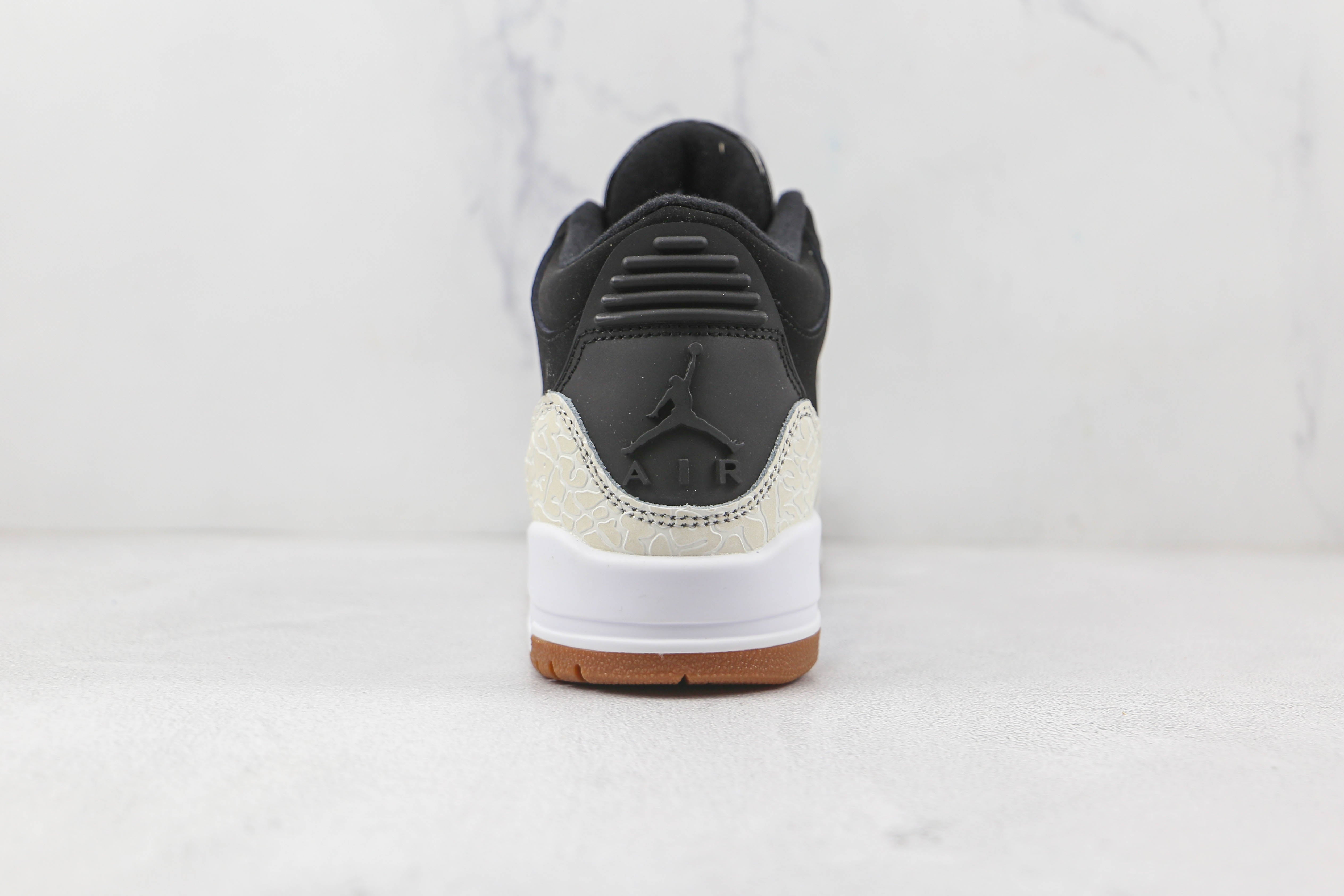 Nike Air Jordan 3 Retro Black White Gum Mdium 441140 002 Sneaker