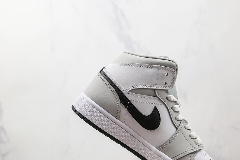 Nike Air Jordan 1 Mid Grey Fog BQ6472 015 Skate Borad Shoes Bask