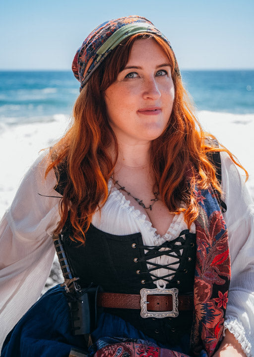 Renaissance bodice worn as a type of corset for a pirate or Gypsy costume