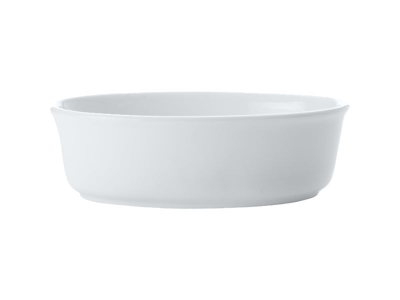 White Basics Pie Dish Oval 18cm