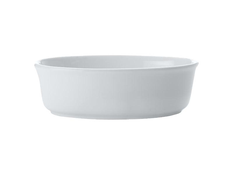 White Basics Pie Dish Oval 13cm