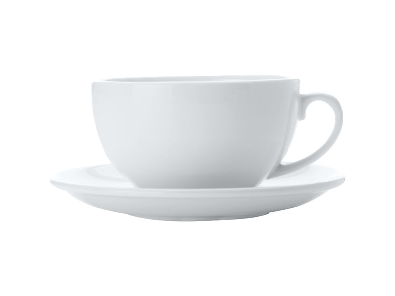 White Basics Cappuccino Cup & Saucer 320ML