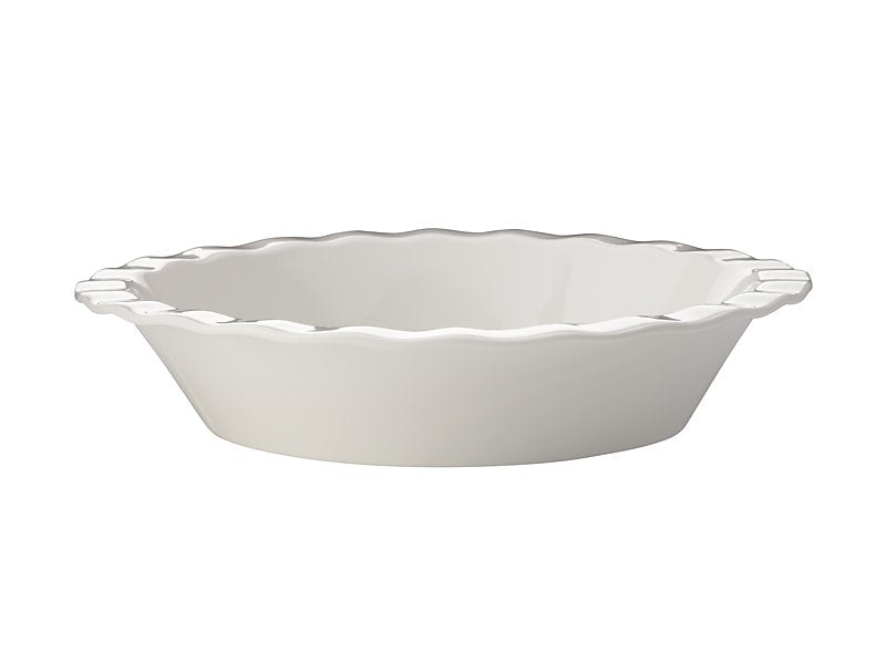 Epicurious Fluted Pie Dish 25x5cm White Gift Boxed