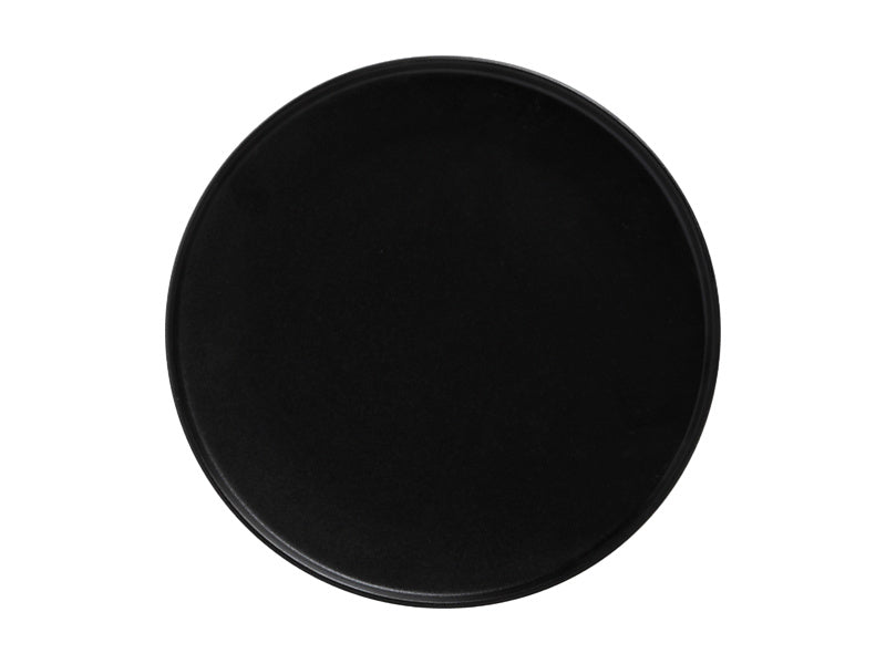 Caviar High Rim Plate 24.5cm Black