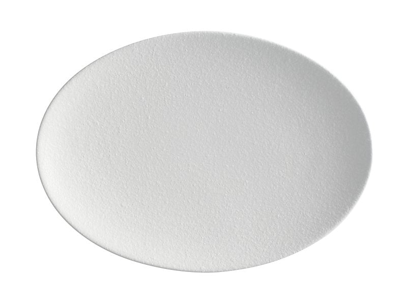 Caviar Oval Plate 30x22cm White