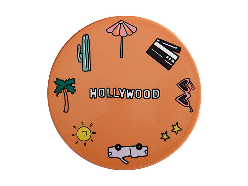 Megan McKean Cities Ceramic Round Coaster 10.5cm Los Angeles