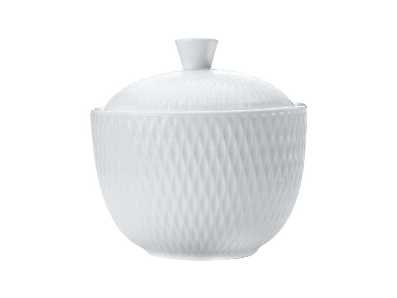 White Basics Diamonds Sugar Bowl Gift Boxed