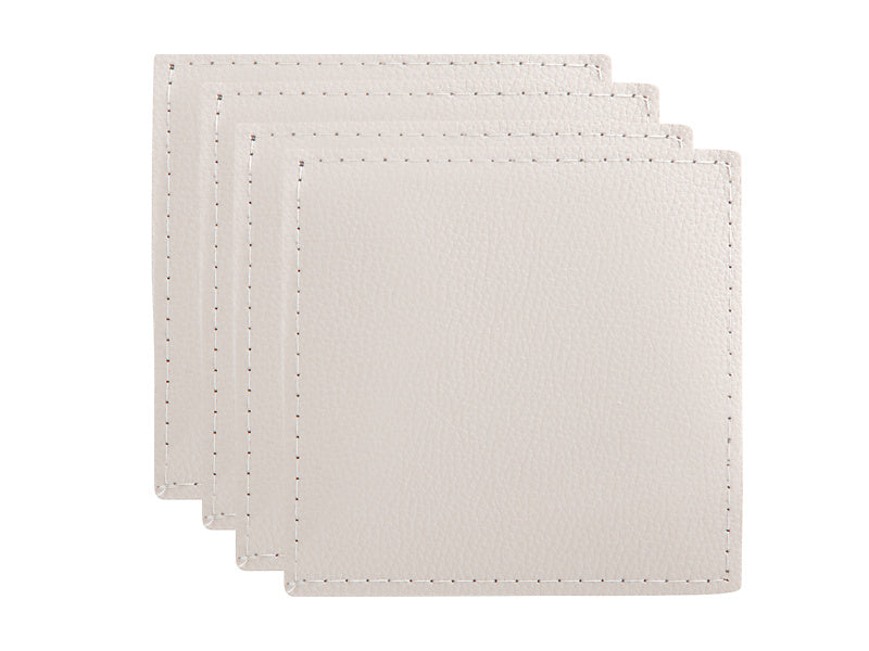 Scalloped Cowhide Coasters