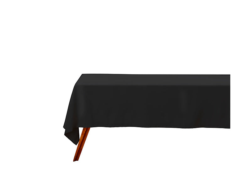 Cotton Classics Rectangle Tablecloth 230x150cm Black