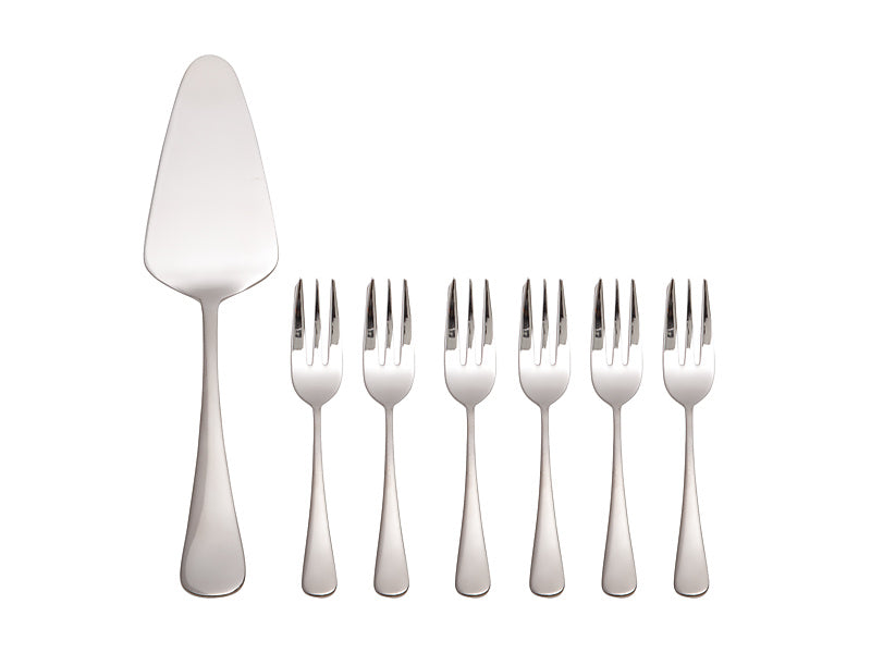 Madison Cake Server & Fork 7pc Set Gift Boxed