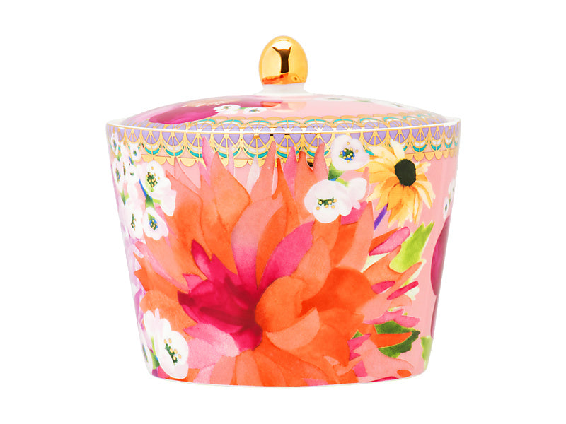 Teas & C's Dahlia Daze Sugar Bowl Pink Gift Boxed